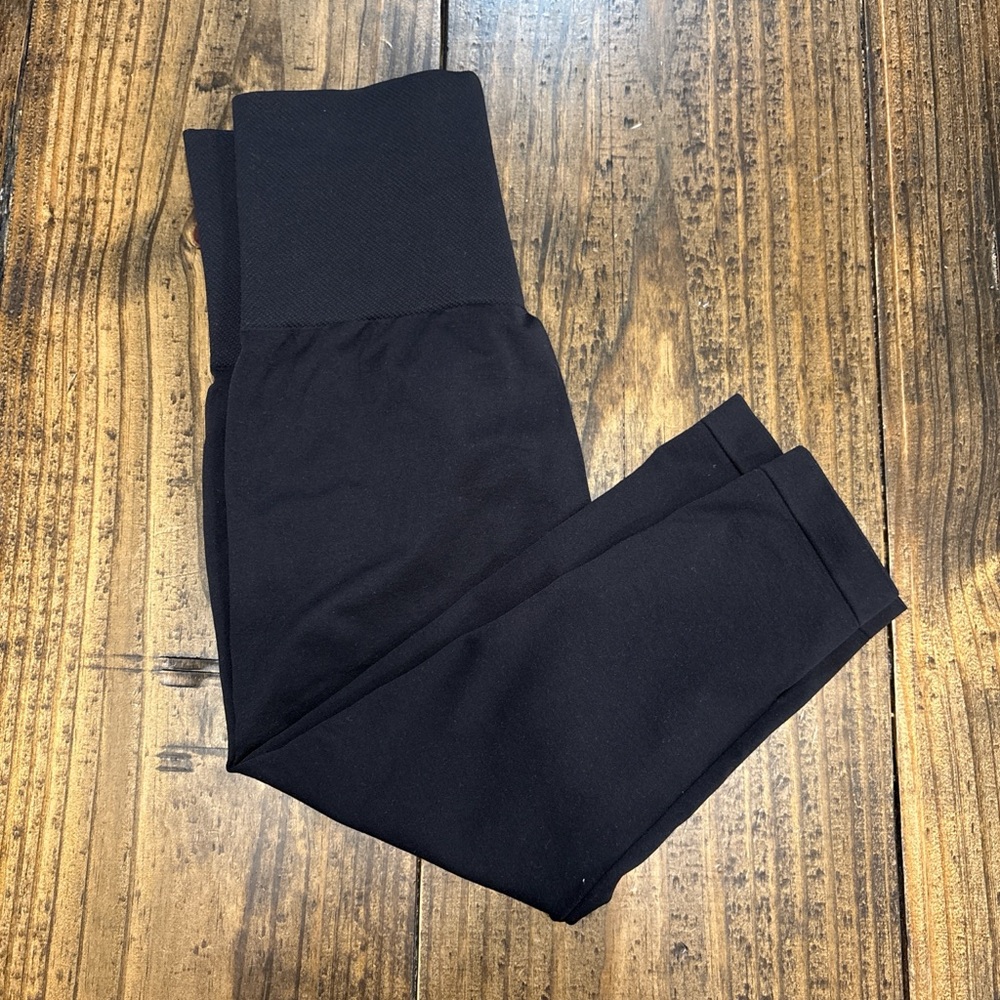 High-Waisted Black Leggings